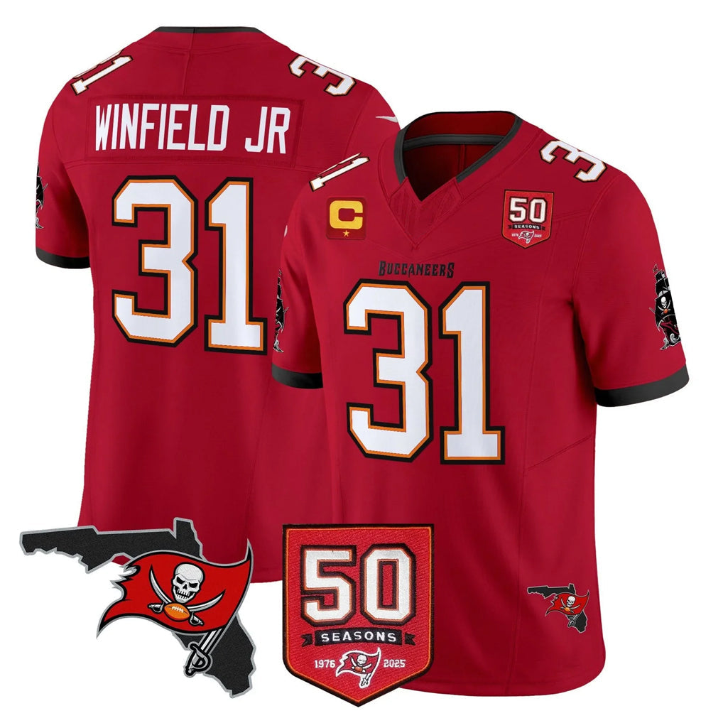 Qdoa TB.Buccaneers #31 Antoine Winfield Jr. Player Red Limited 2026 Season Vapor F.U.S.E. Home Game Stitched Jerseys