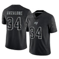 Qdoa TB.Buccaneers #34 Alex Anzalone Player Black Reflective Limited Home Game Stitched Jerseys