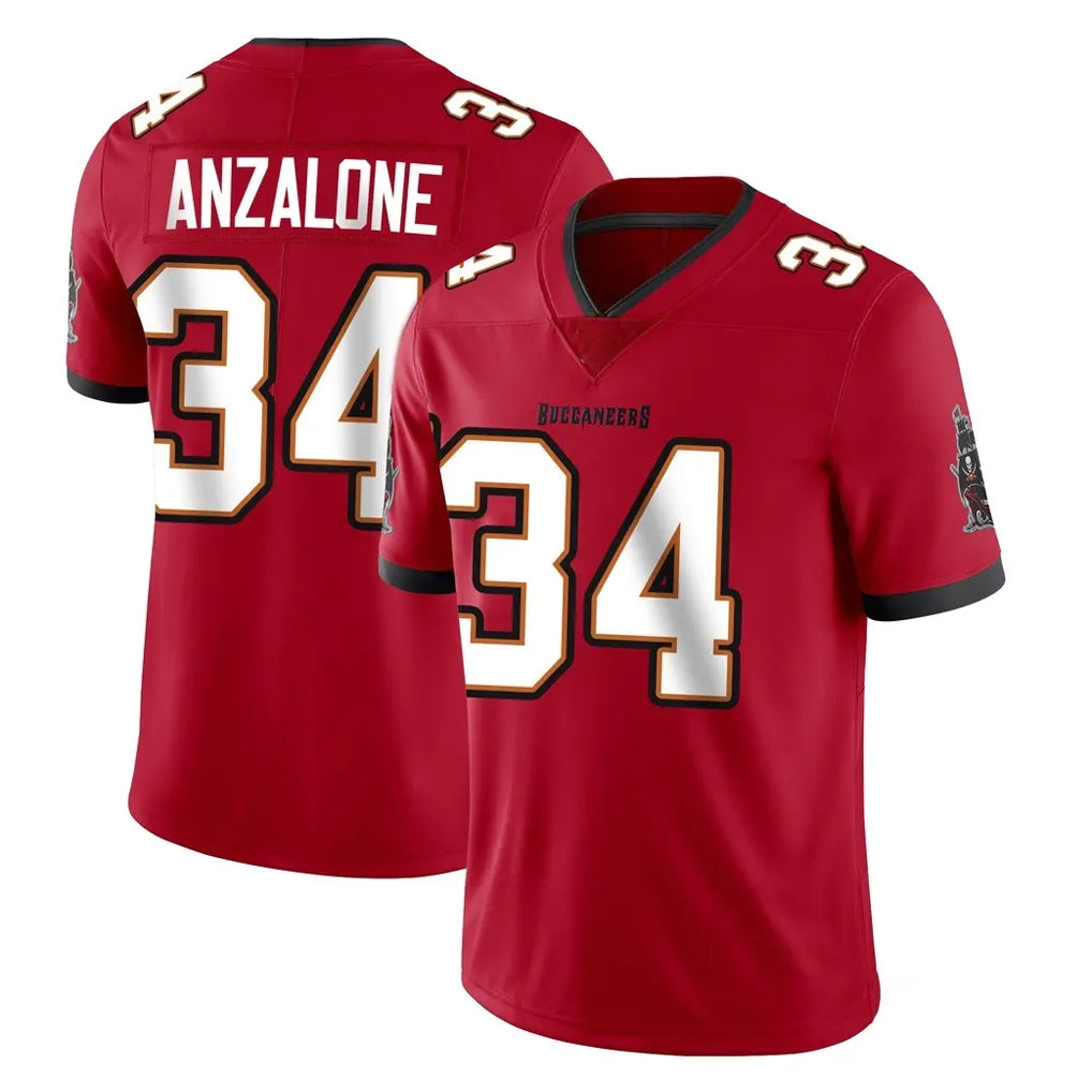 Qdoa TB.Buccaneers #34 Alex Anzalone Player Red Limited Vapor Home Game Stitched Jerseys