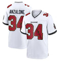 Qdoa TB.Buccaneers #34 Alex Anzalone Player White Home Game Stitched Jerseys