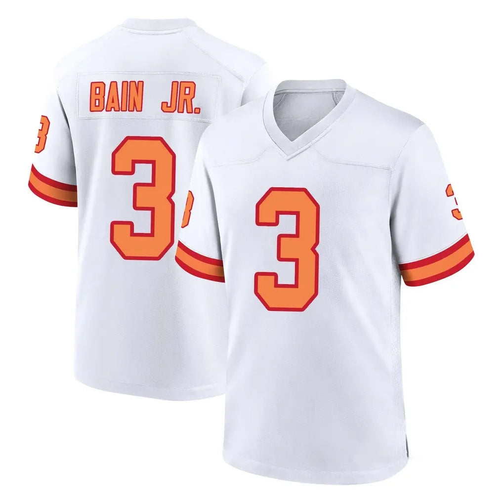 Qdoa TB.Buccaneers #3 Rueben Bain Jr. Player White '76 Home Game Stitched Jerseys