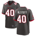Qdoa TB.Buccaneers #40 Mike Alstott Player Pewter Game Stitched Jerseys