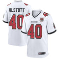 Qdoa TB.Buccaneers #40 Mike Alstott Player White 50th Anniversary Game Stitched Jerseys