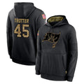 Qdoa TB.Buccaneers #45 Josiah Trotter Player Black Salute to Service Sideline Performance Pullover Hoodies Home Game Stitched Jerseys
