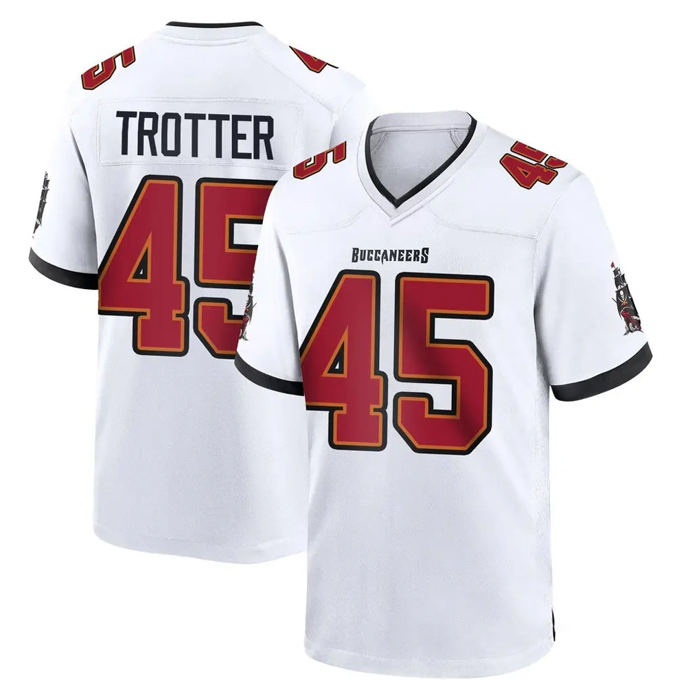 Qdoa TB.Buccaneers #45 Josiah Trotter Player White Home Game Stitched Jerseys