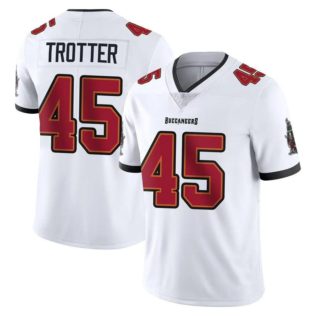 Qdoa TB.Buccaneers #45 Josiah Trotter Player White Limited Vapor Untouchable Home Game Stitched Jerseys