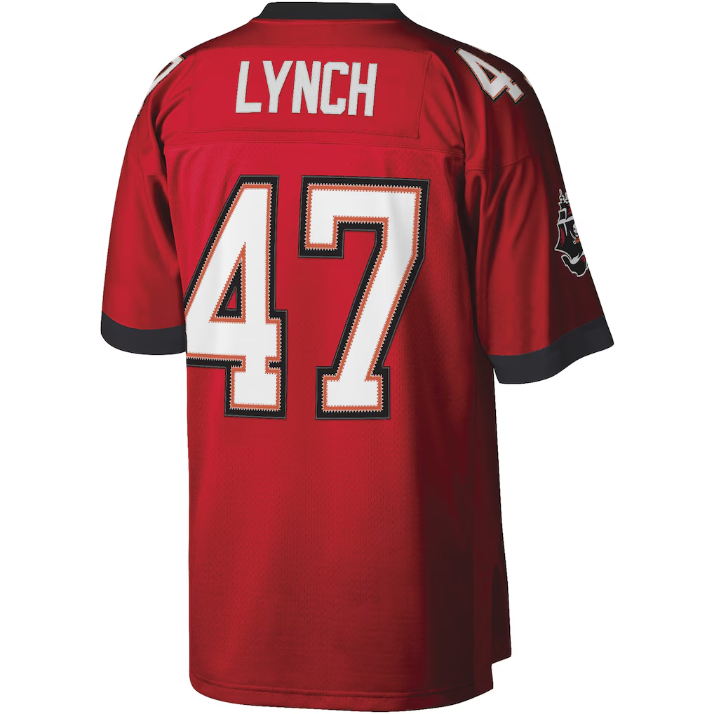 Qdoa TB.Buccaneers #47 John Lynch Mitchell & Ness Red Legacy Replica Jersey