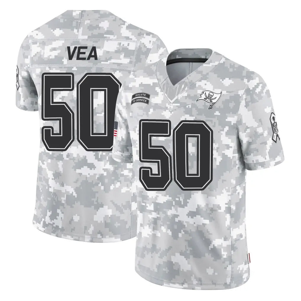 Qdoa TB.Buccaneers #50 Vita Vea Player Arctic Camo Limited Salute To Service Home Game Stitched Jerseys