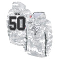 Qdoa TB.Buccaneers #50 Vita Vea Player Arctic Camo Limited Salute to Service Pullover Hoodies Game Stitched Jerseys
