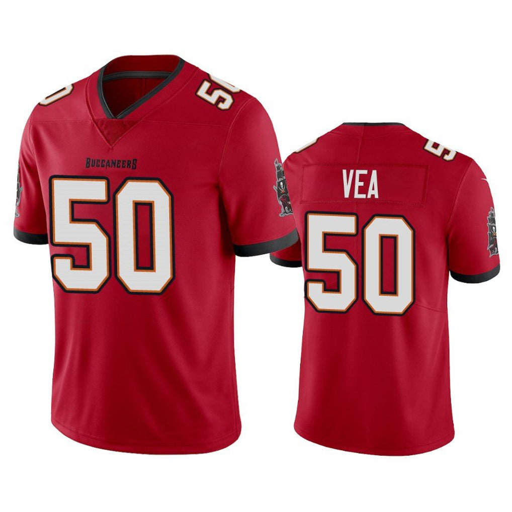 Qdoa TB.Buccaneers #50 Vita Vea Player Red Limited Vapor Home Game Stitched Jerseys