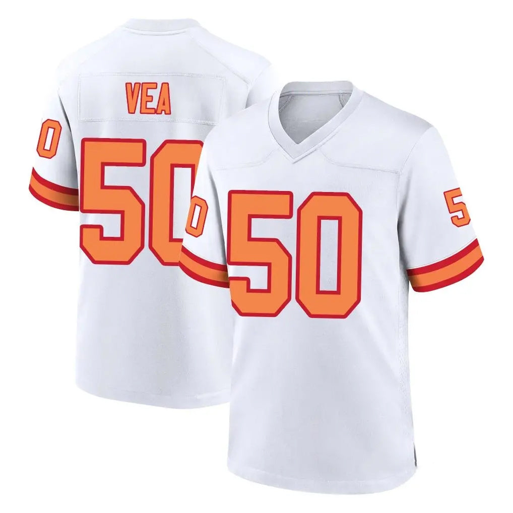 Qdoa TB.Buccaneers #50 Vita Vea Player White '76 Home Game Stitched Jerseys