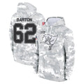 Qdoa TB.Buccaneers #62 Graham Barton Player Arctic Camo Limited Salute to Service Pullover Hoodies Game Stitched Jerseys