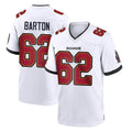 Qdoa TB.Buccaneers #62 Graham Barton Player White Home Game Stitched Jerseys