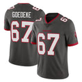 Qdoa TB.Buccaneers #67 Luke Goedeke Player Pewter Limited Alternate Vapor Home Game Stitched Jerseys