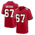 Qdoa TB.Buccaneers #67 Luke Goedeke Player Red Home Game Stitched Jerseys