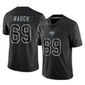 Qdoa TB.Buccaneers #69 Cody Mauch Player Black Reflective Limited Home Game Stitched Jerseys
