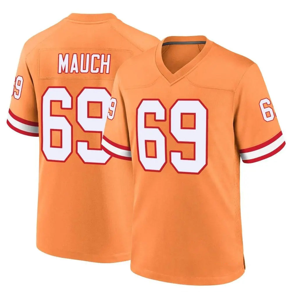 Qdoa TB.Buccaneers #69 Cody Mauch Player Orange Throwback Home Game Stitched Jerseys