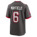 Qdoa TB.Buccaneers #6 Baker Mayfield Pewter Alternate Game Player Stitched Jerseys
