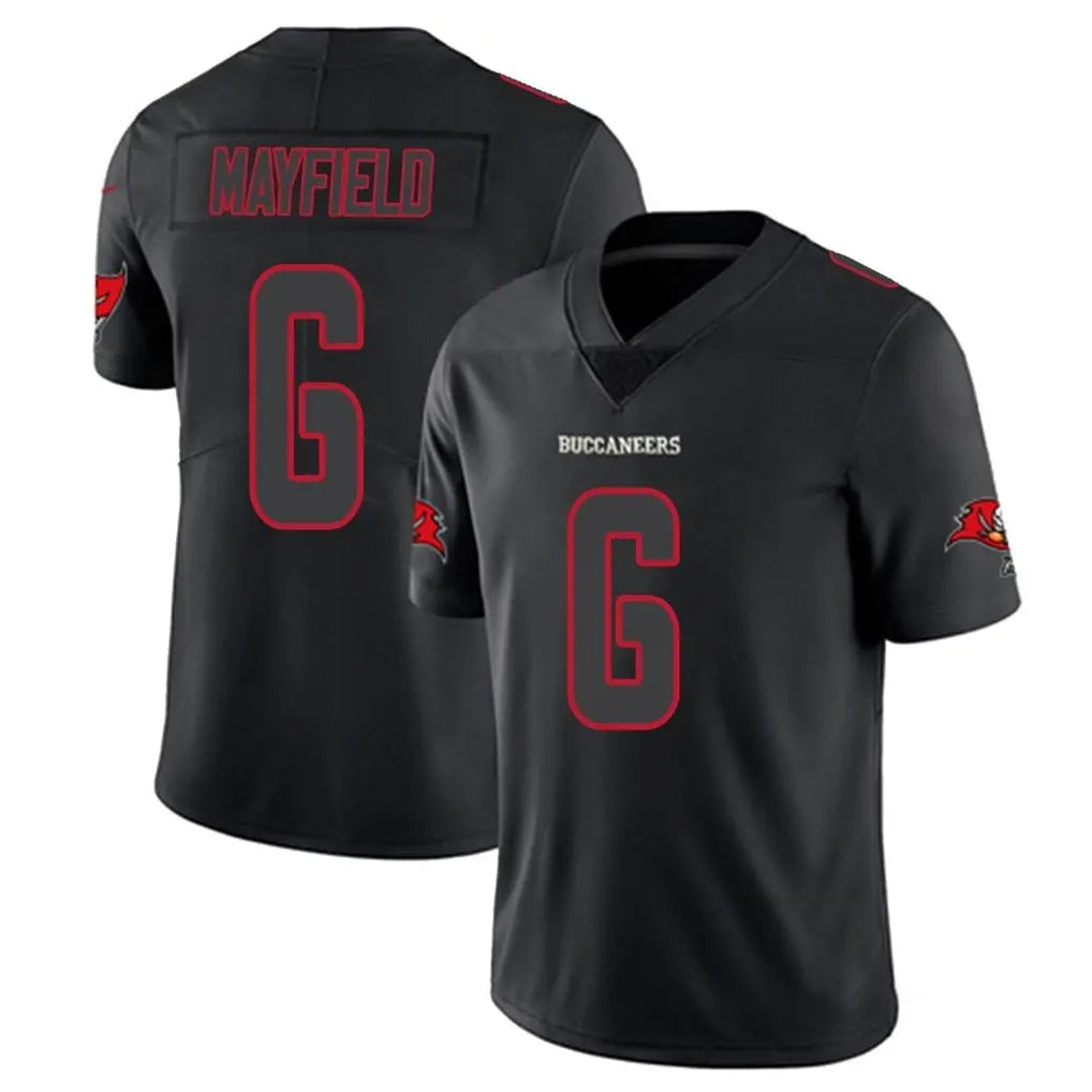 Qdoa TB.Buccaneers #6 Baker Mayfield Player Black Impact Limited Home Game Stitched Jerseys