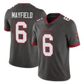 Qdoa TB.Buccaneers #6 Baker Mayfield Player Pewter Limited Alternate Vapor Home Game Stitched Jerseys