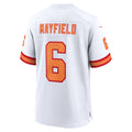 Qdoa TB.Buccaneers #6 Baker Mayfield Player White Home Game Stitched Jerseys