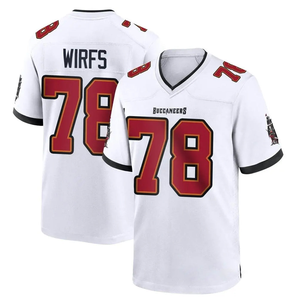 Qdoa TB.Buccaneers #78 Tristan Wirfs Player White Home Game Stitched Jerseys