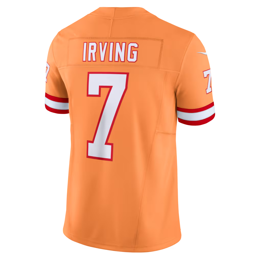 Qdoa TB.Buccaneers #7 Bucky Irving Orange Alternate 2 Throwback Vapor F.U.S.E. Limited Stitched Jerseys