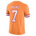 Qdoa TB.Buccaneers #7 Bucky Irving Orange Alternate 2 Throwback Vapor F.U.S.E. Limited Stitched Jerseys