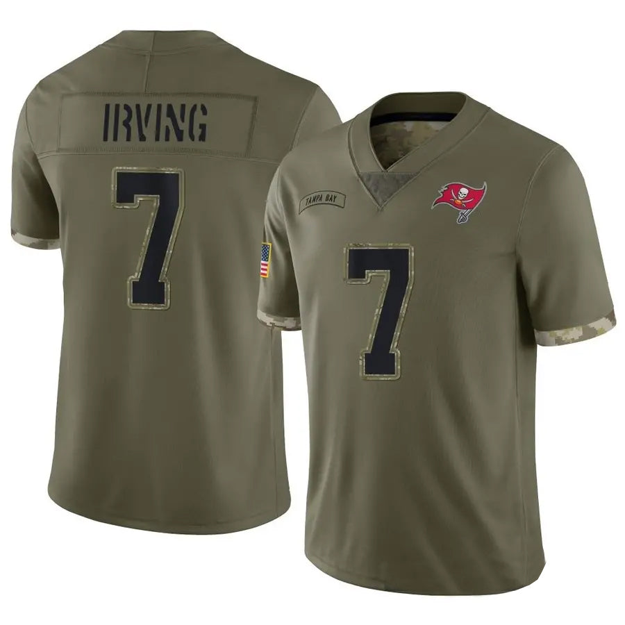 Qdoa TB.Buccaneers #7 Bucky Irving Player Limited Olive Salute To Service Stitched Jerseys