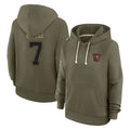 Qdoa TB.Buccaneers #7 Bucky Irving Player Olive Salute To Service Hoodies Stitched Jerseys