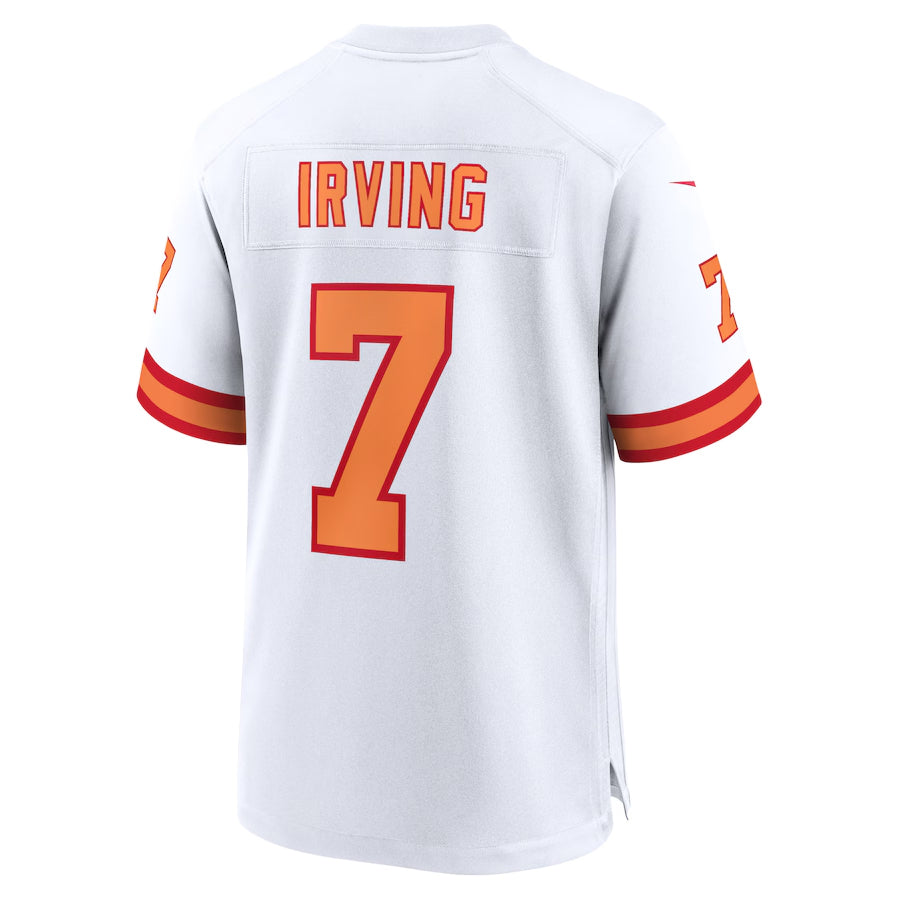 Qdoa TB.Buccaneers #7 Bucky Irving Player White Home Game Stitched Jerseys