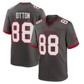 Qdoa TB.Buccaneers #88 Cade Otton Player Pewter Alternate Home Game Stitched Jerseys