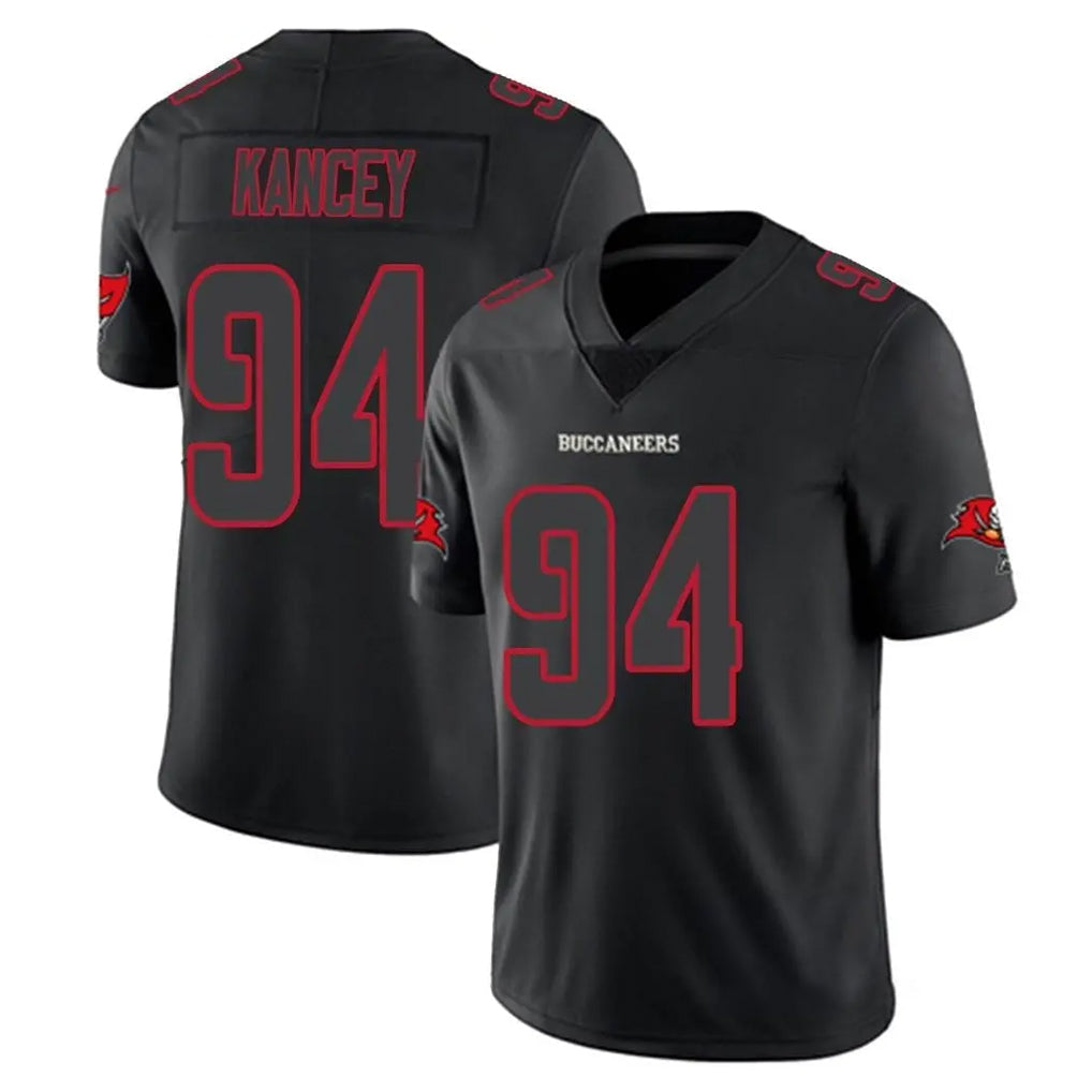 Qdoa TB.Buccaneers #94 Calijah Kancey Player Black Impact Limited Home Game Stitched Jerseys