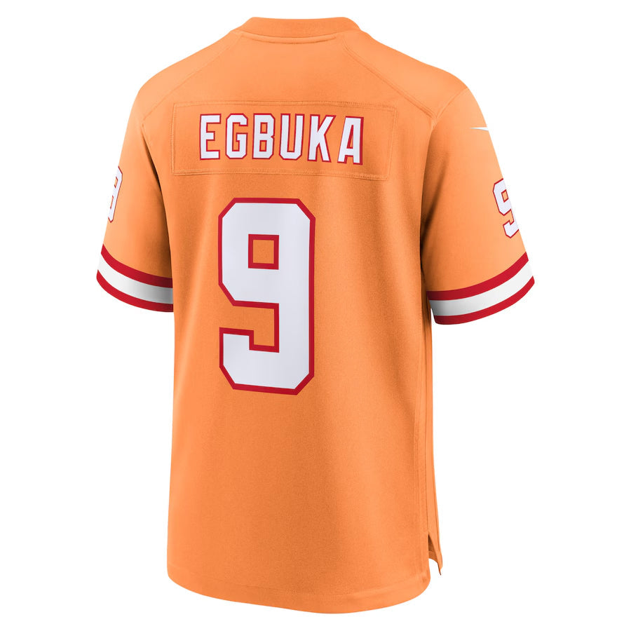 Qdoa TB.Buccaneers #9 Emeka Egbuka Player Orange Home Game Stitched Jerseys