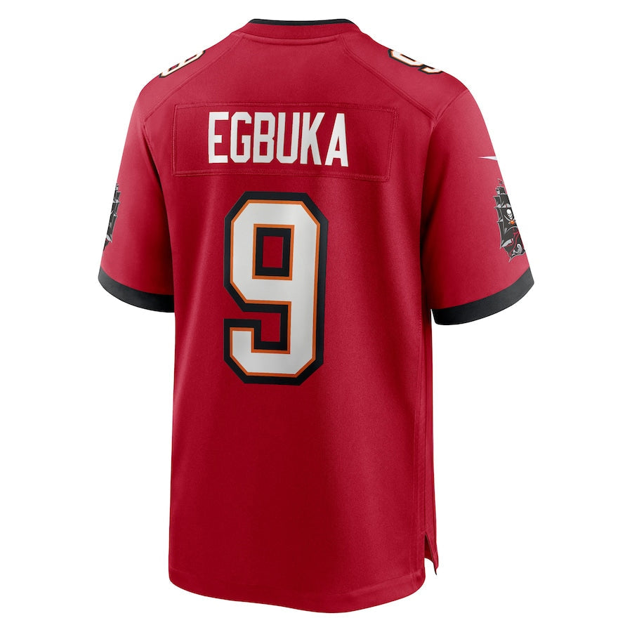 Qdoa TB.Buccaneers #9 Emeka Egbuka Player Red Home Game Stitched Jerseys