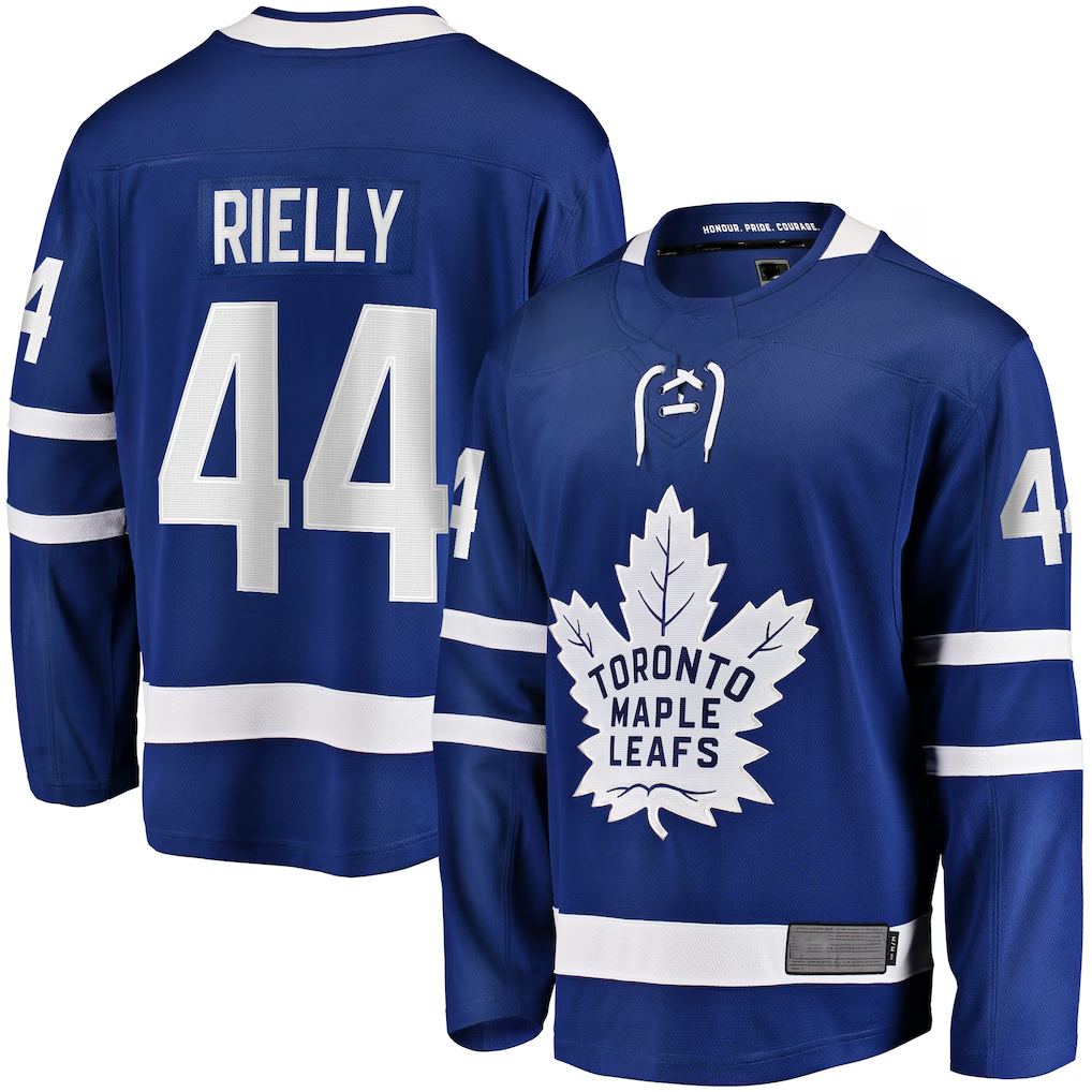 Qdoa T.Maple Leafs #44 Morgan Rielly Blue Home Breakaway Player Jerseys