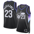Qdoa U.Jazz #23 Lauri Markkanen Black 2024-2025 Swingman Jerseys - Statement Edition