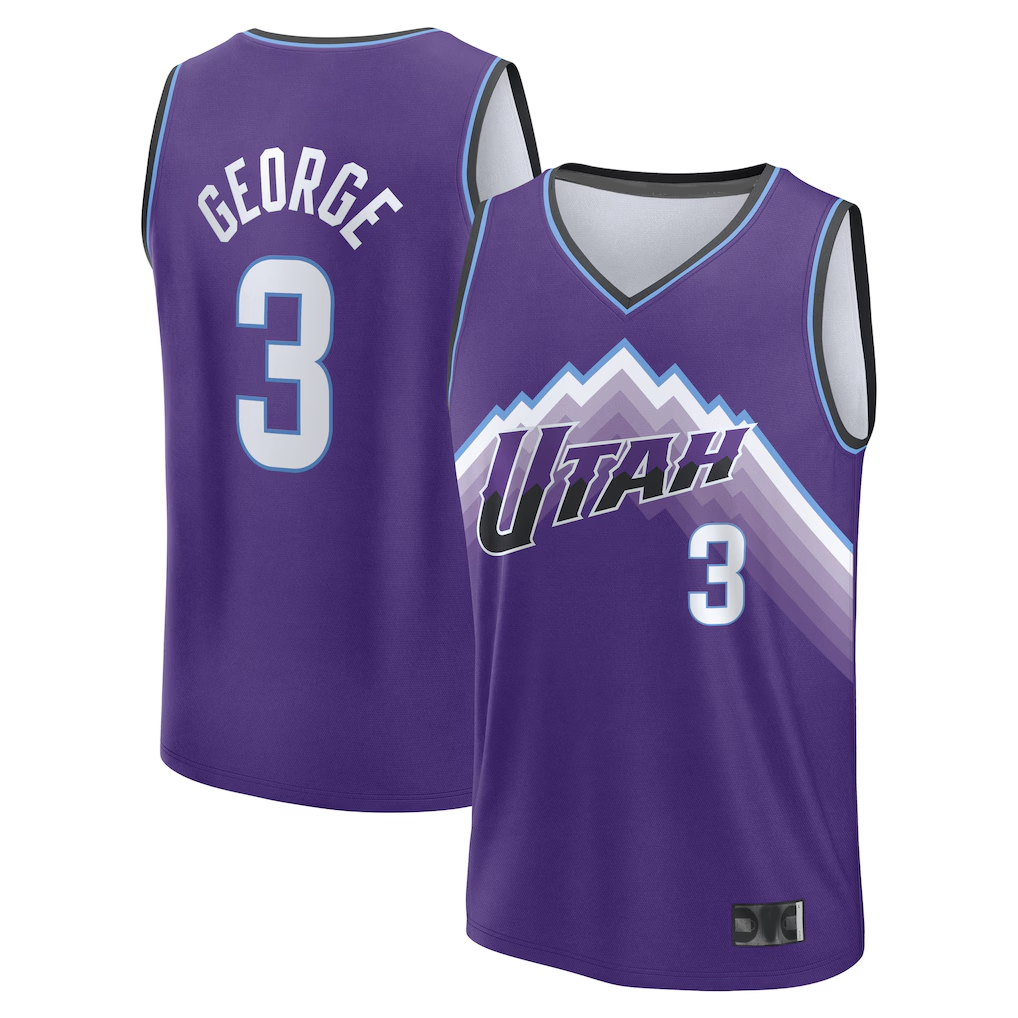 Qdoa U.Jazz #3 Keyonte George Fanatics Purple Fast Break Jerseys - Icon Edition