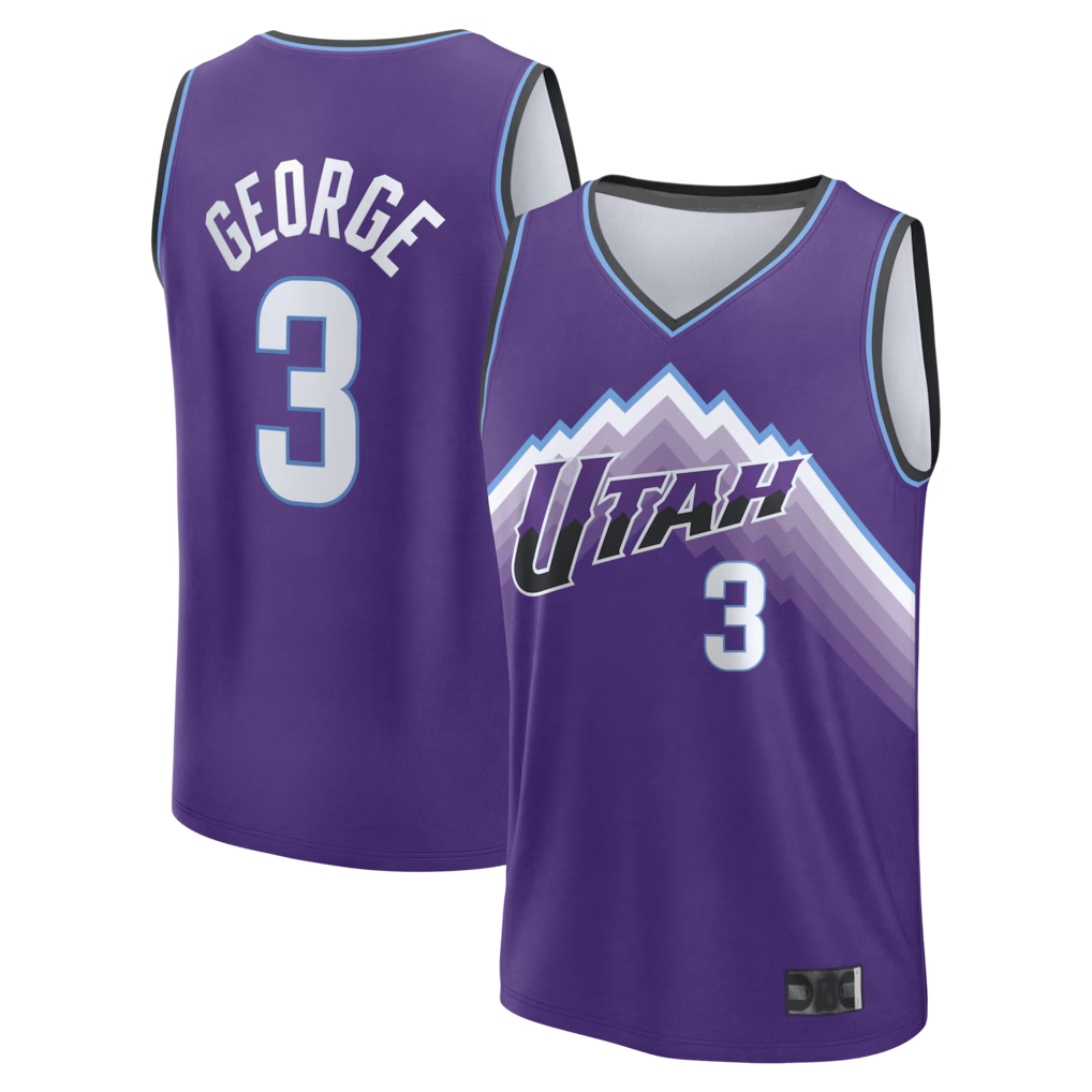 Qdoa U.Jazz #3 Keyonte George Fanatics Purple Fast Break Replica Jerseys - Icon Edition