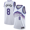 Qdoa U.Jazz #8 Isaiah Collier White Swingman Jerseys - Association Edition