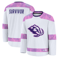 Qdoa U.Mammoth White Hockey Fights Cancer Survivor Practice Jerseys