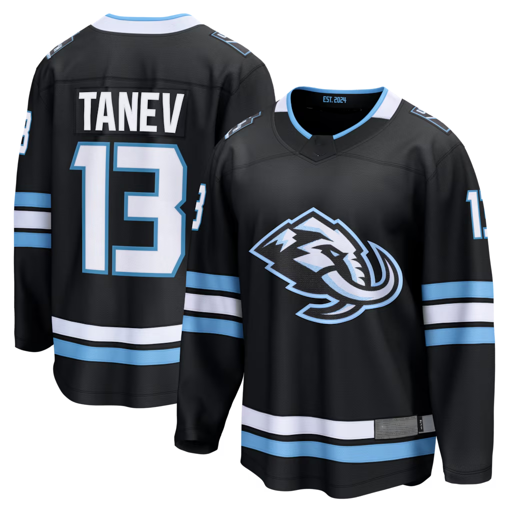 Qdoa U.Mammoth #13 Brandon Tanev Black Home Breakaway Player Jerseys