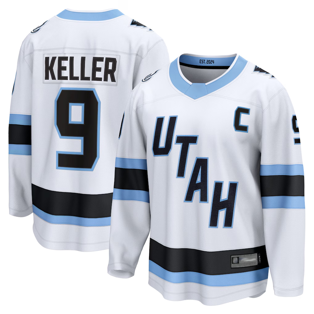 Qdoa U.Mammoth #9 Clayton Keller White Away Breakaway Player Jerseys