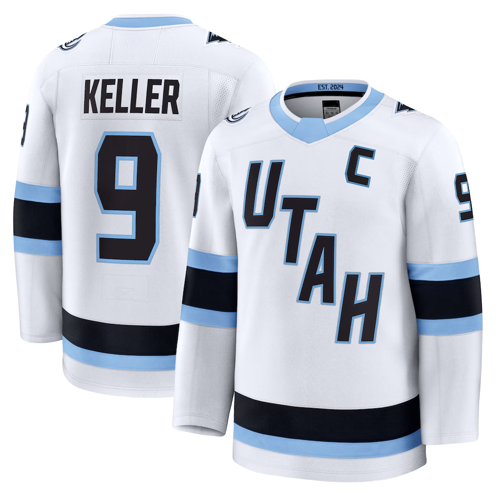 Qdoa U.Mammoth #9 Clayton Keller White Away Premium Player Jerseys