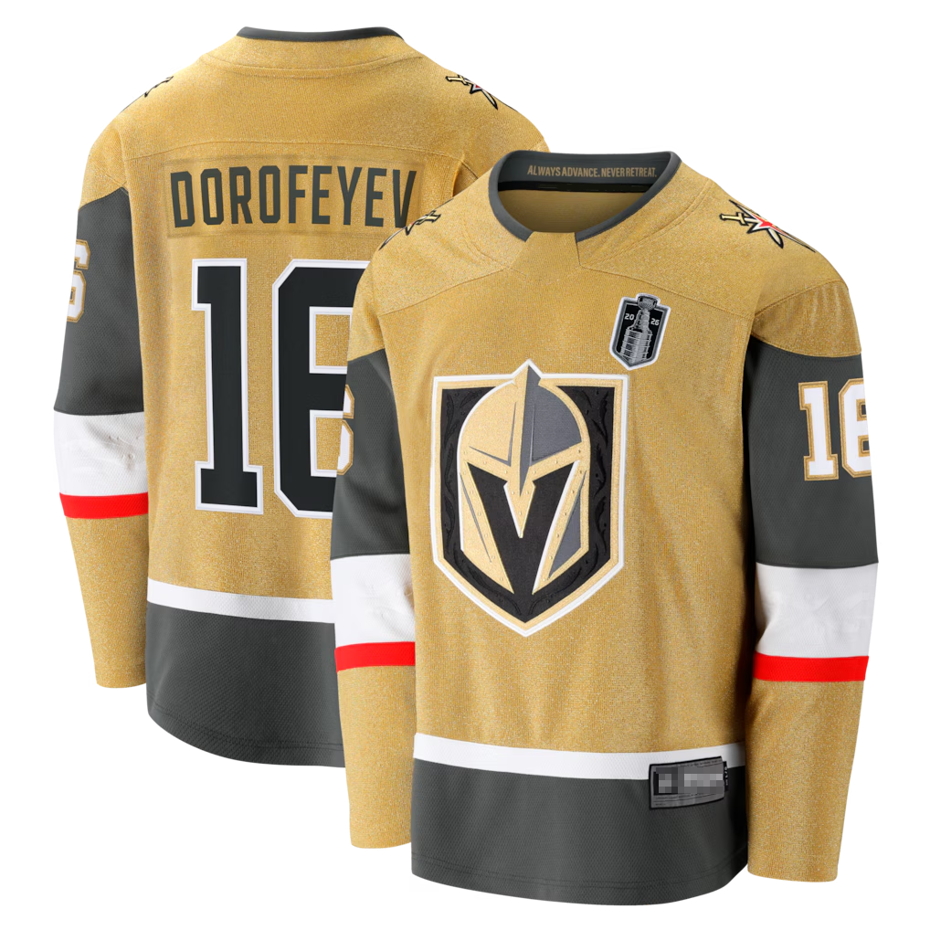 Qdoa V.Golden Knights #16 Pavel Dorofeyev Gold 2026 Stanley Cup Final Breakaway Jerseys
