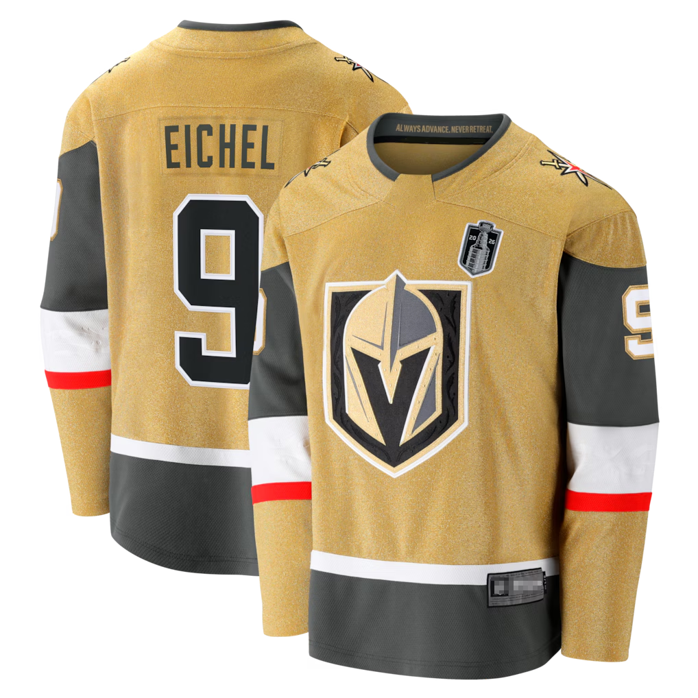 Qdoa V.Golden Knights #9 Jack Eichel Gold 2026 Stanley Cup Final Breakaway Jerseys