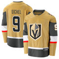 Qdoa V.Golden Knights #9 Jack Eichel Gold Home Breakaway Stitched Jerseys