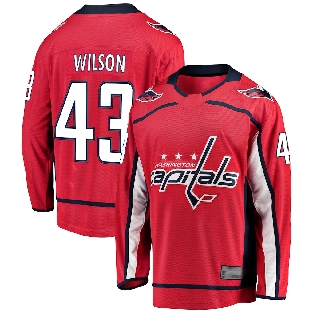 Qdoa W.Capitals #43 Tom Wilson Red Home Breakaway Player Jerseys