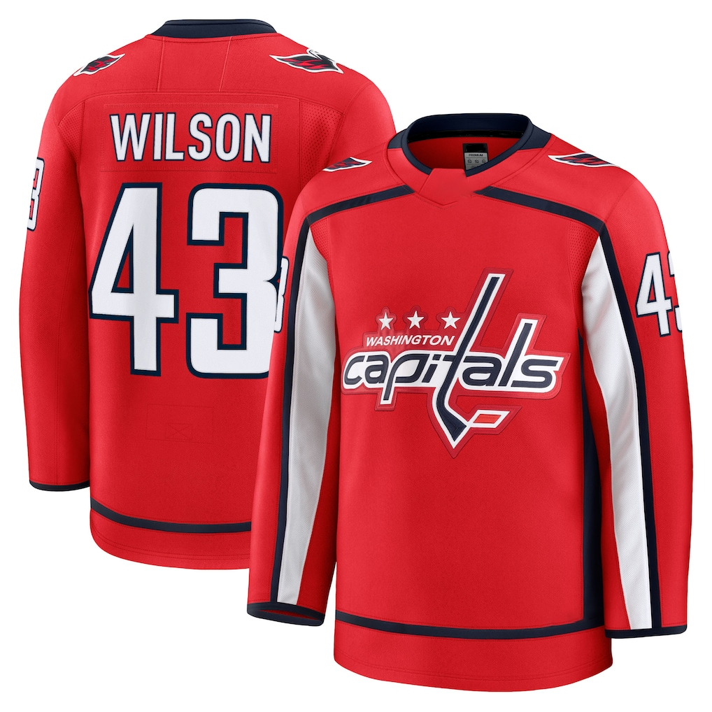 Qdoa W.Capitals #43 Tom Wilson Red Home Premium Jerseys
