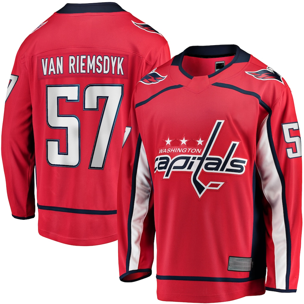 Qdoa W.Capitals #57 Trevor van Riemsdyk Red Home Breakaway Jerseys